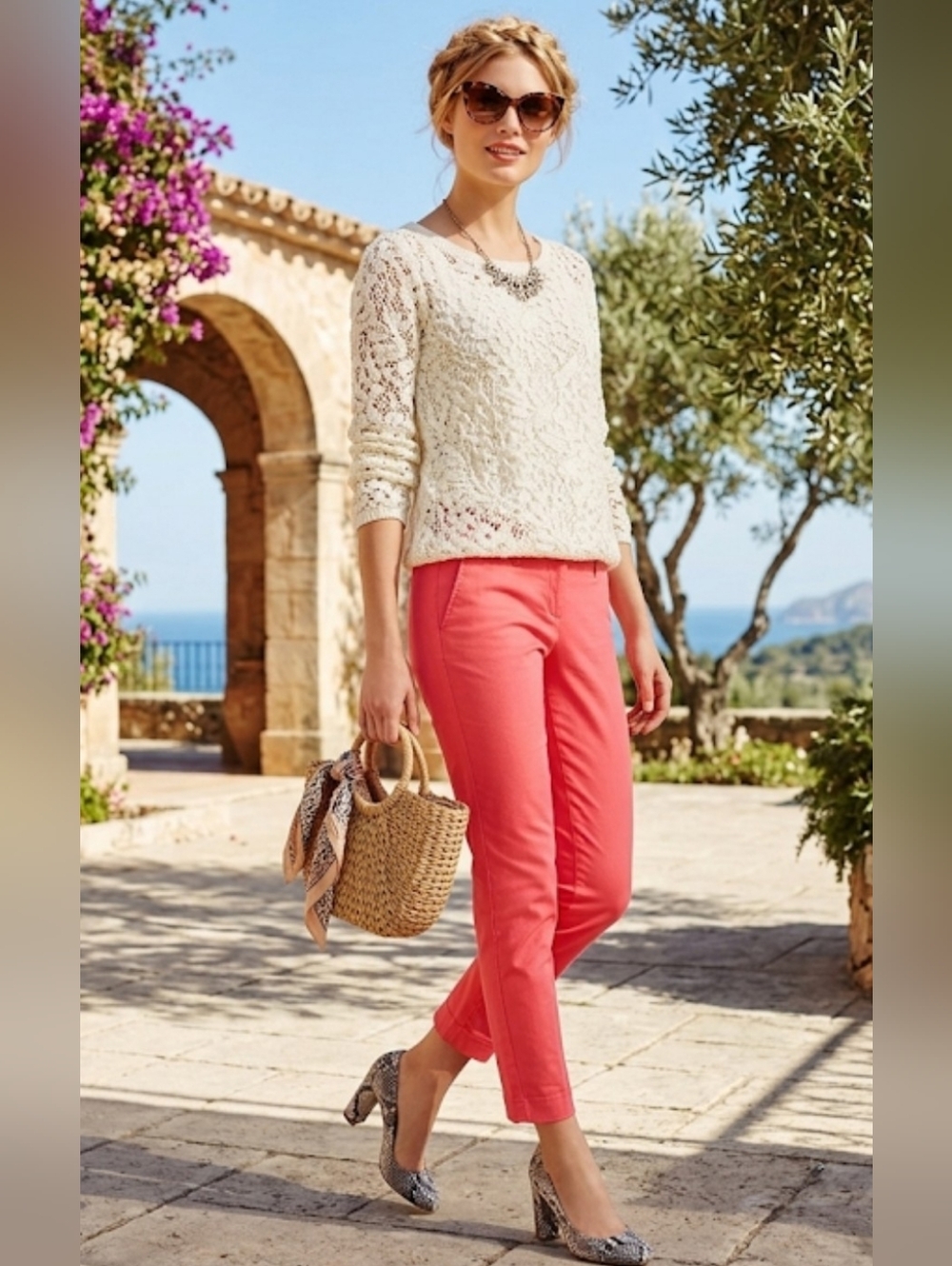 Anthropologie Cartonier Pink Charlie Ankle Pants Side Zippers Size 0